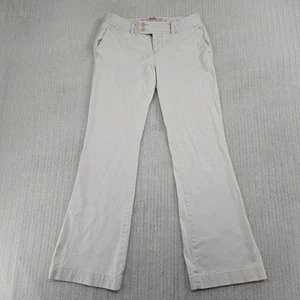 Abercrombie & Fitch Pants Womens 2S 28 Waist Beige Flare Leg Preppy Vintage Y2K - Picture 1 of 15