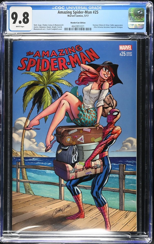 Amazing Spider-Man #25 Variant Edition-Wondercon 2017 Exclusive-J. Scott Campbell Cover (Marvel Comics May 2017)