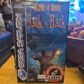 VINTAGE 1994 SEGA SATURN ALONE IN THE DARK JACK IS BACK GAME PAL FRENCH SECAM