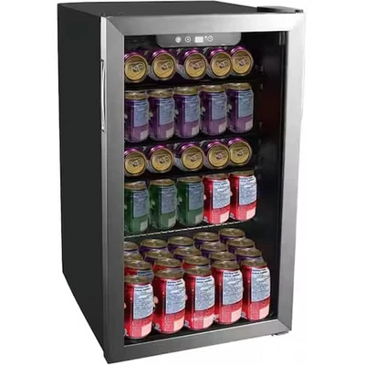 Frigidaire EFMIS2415 3.2 Cu Ft Compact Beverage Center 115 Can Black/Silver - Image 1 of 4