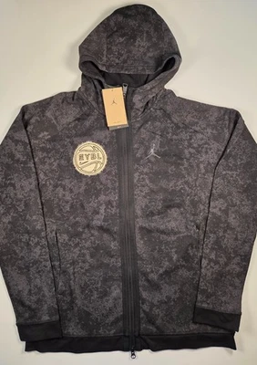 Chaqueta familiar Nike EYBL para hombre XL alta - negra gris - sudadera con capucha cremallera completa - XLT - NUEVA Foto 1 de 4