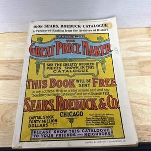 1908 Sears Roebuck & Co Catalogue No 117 1969 Reproduction Issue Catalog Vintage - Picture 1 of 9