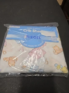 Sábana Cuna Ajustable Riegel Vintage 100% Algodón Animales Bebé Kmart!00% Algodón - Imagen 1 de 4