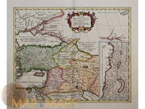 1684 Antique map, Middle East, Armenia, Turkey, Cyprus, Babylonia by Horn 1684 - Picture 1 of 5