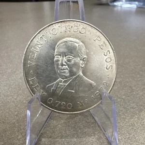 1972 Mexico 25 Pesos .720 Silver Coin - Benito Juarez 🔥 Deal - Picture 1 of 2