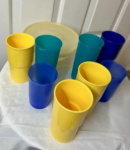 Vintage Tupperware Konvolut Geleeform mit 3 Mustern, acht Tassen - Bild 1 von 10