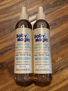 2 Baby Magic beruhigendes Aufräumspray spülfreier Körperreiniger 7,9 flüssige Unzen Shea Aloe - Bild 1 von 2