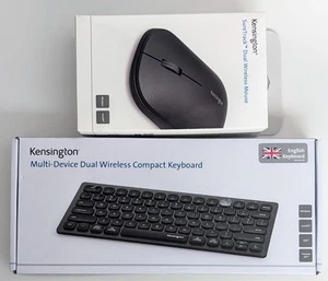 New Kensington Multi-Device Compact Wireless KB K75502UK & SureTrack Mouse Combo - Picture 1 of 5