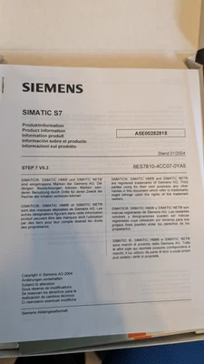 Software Simatic Siemens Step S7 V5.3 - Bild 1 von 4