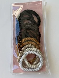 L. Erickson Grab & Go Pony 12 Corbatas para el Cabello con Cuentas Ovaladas Camelback Nuevo Envío Gratuito - Imagen 1 de 4