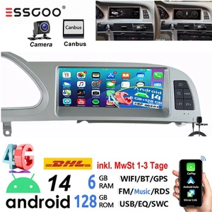 8.8" 6+128G Android Autoradio Für Audi A6 C6 4F MMI 2G 2005-2009 GPS USB Carplay - Bild 1 von 21