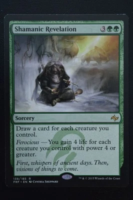 Magic The Gathering MTG SHAMANIC REVELATION Fate Reforged LP Lightly Played - Image 1 of 2