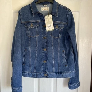 Giacca denim cotone Fat Face Tasha taglia 12 nuova con etichetta - Foto 1 di 5