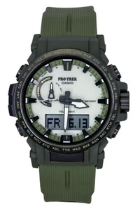 Casio Pro Trek White Dial Solar Sports 100M Men's Watch PRW-61LD-3 - Picture 1 of 5