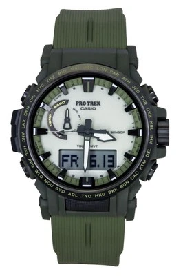 Casio Pro Trek White Dial Solar Sports 100M Men's Watch PRW-61LD-3 - image 1 of 4