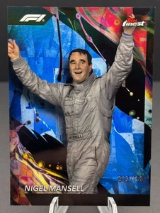 Topps Finest Formula 1 2024 - poco común Nigel Mansell #185 refractor azul/150 - Imagen 1 de 2