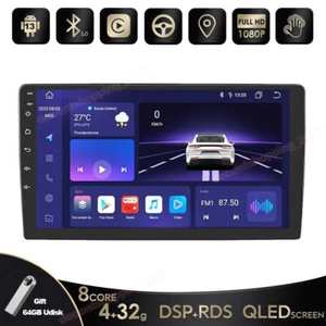 8 Core 10.1" Android 13.0 Car Stereo Radio Head Unit GPS Navi BT-5.0 DSP Carplay - Picture 1 of 16