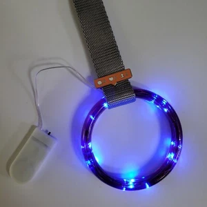 Tsurikawa JDM Handle Car Charm Accessory translucent purple with blue lights - Bild 1 von 5