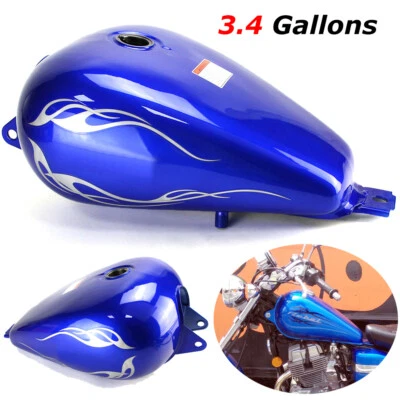Motorcycle Flame 3.4 Gallons Fuel Gas Tank For Honda CMX 250 CMX250C Rebel 85-16 Foto 1 de 4