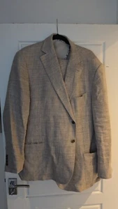 Moss Bros Linin Suit 50 Jacket 42 Trousers - Picture 1 of 2