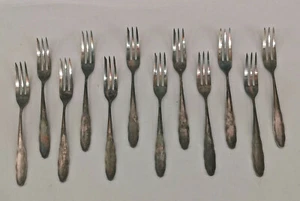 9130034 12 Silver-Plated Cake Forks IN Case WMF - Picture 1 of 4