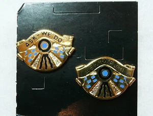 US Army 553rd Support Battalion, unit crest, DI, DUI, hallmarked G-23, set of 2 - Picture 1 of 1