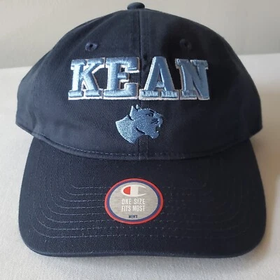 Sombrero ajustable Champion Kean University Cougars bordado azul marino de sarga de algodón Foto 1 de 4