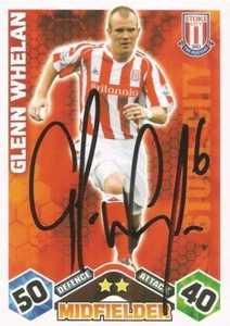 GLENN WHELAN SIGNED STOKE 2009/2010 MATCH ATTAX TRADING CARD+COA - Picture 1 of 1