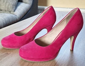 TAMARIS Damen High Heel Pumps Velour Fb. pink Gr. 38 (5) - Bild 1 von 8