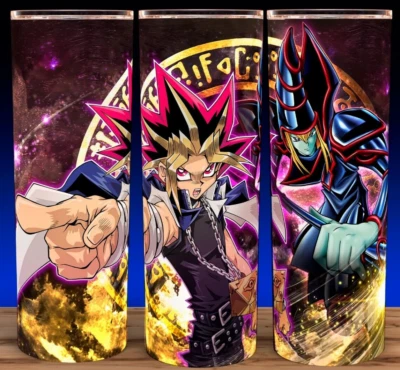 Yu Gi Oh! Taza vaso Anime Yugi Muto & Black Magician 20oz Foto 1 de 3