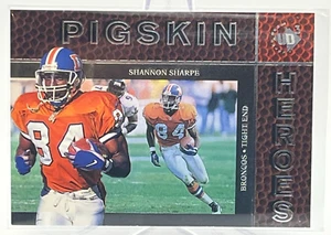 1997 NFL UD3 Card #85 Shannon Sharpe Pigskin Heros Refractor Denver Broncos NM+ - Picture 1 of 11