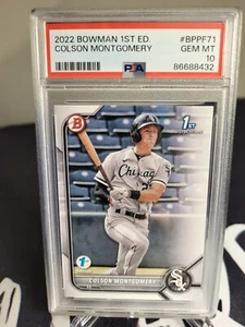 Colson Montgomery 2022 Bowman 1st Edition 🔥 PSA 10 🔥 White Sox 1st Bowman - Picture 1 of 1