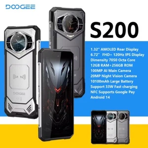 Global DOOGEE S200 5G Phone Dual Screen 32GB+256GB 120Hz 100MP Camera 10100mAh - Afbeelding 1 van 16