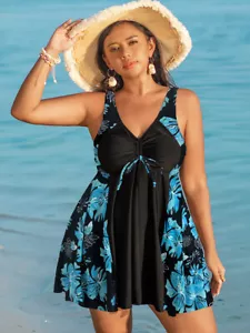 Tankini With Shorts Swimsuits For Women Two Piece Fast Dry Swimming Beachwear - Picture 1 of 21