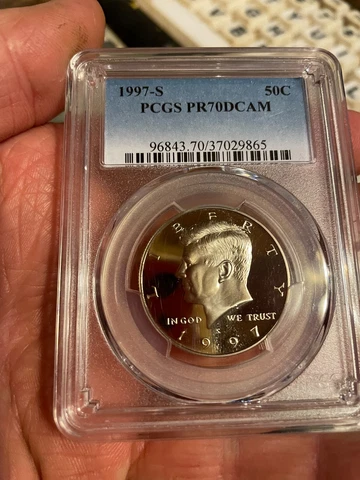 1997-S Kennedy Half Dollar PCGS PR 70 DCAM  TOP POP!!!!!!! Cover