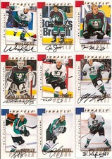 1997-98 Pinnacle BAP Be A Player Signature Anaheim Ducks Team Set (9)