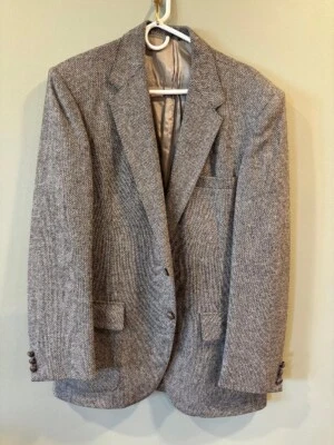 Blazer Abrigo Deportivo 42L Wff Farah EE. UU. Para Hombres Gris 2 Botones Lana Pura Tweed De Colección Usado en Excelente Condición Foto 1 de 3