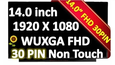 N140HCA-EAC Rev.B1 C1 C2 C3 C4 C5 C6 LCD Screen FHD 1920x1080 Matte TESTED - Image 1 of 2