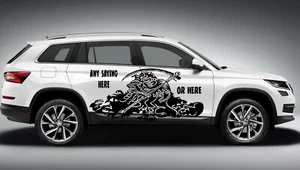 GRIM REAPER PERSONALIZE DEATH SKULL AWESOME WICKED VINYL DECAL SIDE CAR TRUCK - Bild 1 von 2