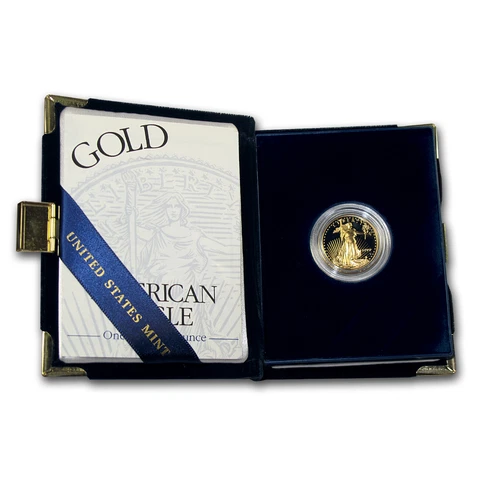 1999-W 1/4 oz Proof Gold American Eagle (w/Box & COA) - SKU #4920 Cover