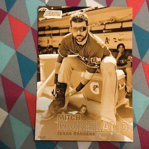 MITCH MORELAND #33 Rangers 2016 Topps Stadium Club 5X7 Gold Version 08/10 Made - Picture 1 of 2