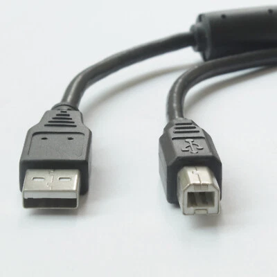 Premium USB 2.0 Shield USB Type A to USB Type B Male Gold Printer Cable Lead Lot - Image 1 of 4