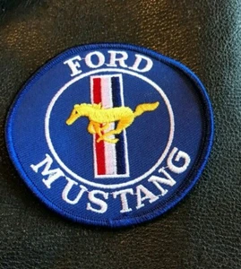 Vintage Ford Mustang Patch Car Crest Fastback Shelby GT 5.0 5L 1970's 1960's - Picture 1 of 2