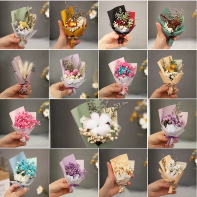 1:6 Scale Dollhouse Miniature Gypsophila Rose Bouquet Flowers Holiday Gift Decor - Image 1 of 4