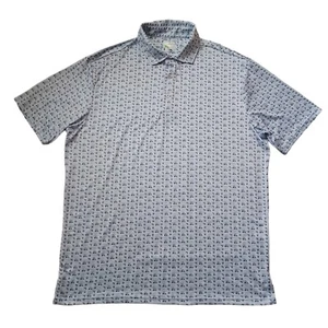 TailorByrd Shirt Mens Extra Large Blue Golf Cart All Over Print Short Sleeve - Picture 1 of 12