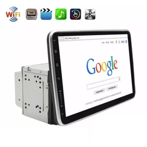 10.1'' Touch Screen Rotatable Android 13 Car Stereo Radio Double 2 DIN GPS Wifi - Picture 1 of 9