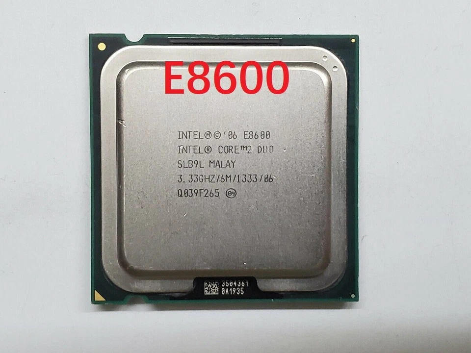 Intel Core2 Duo E8600 CPU SLB9L 3.33GHz LGA775 Dual-Core Desktop Processor 9# - Image 1 of 3