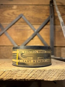 Vintage GM Genuine Parts Piston Ring Unit .020 Oversize Box Advertising Sign Old - Picture 1 of 10