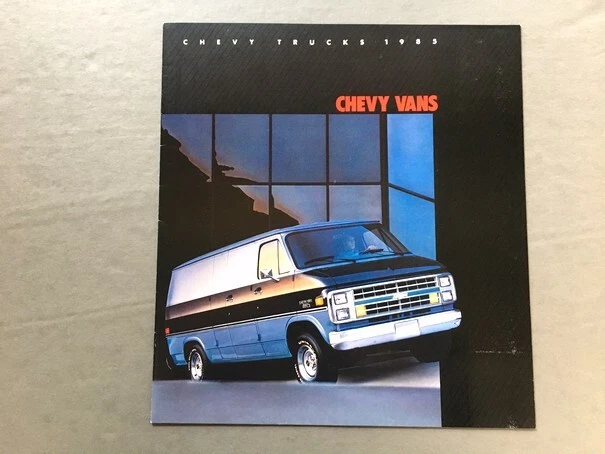 1985 Chevrolet Van 16-page Original Large Sales Brochure Catalog - G20 G30 Foto 1 de 4