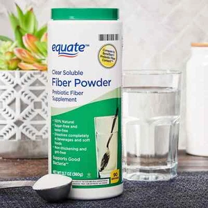Equate Clear Fiber Powder Prebiotic Supplement Drink 12.7 oz EXP 11/2026 - Picture 1 of 3
